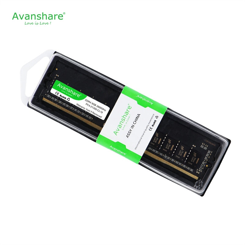 Avanshare 10 Pieces Set 4GB 8GB DDR4 2400Mhz 2666Mhz 288PIN Intel And AMD Desktop Memory RAM PC4-19200 For Wholesale