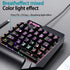 FONKEN Keyboard Gaming Mini One-Handed RGB Game Controller for PC PS4 Xbox Gamer Single Keyboard Quite Mouse Set PC Accessories