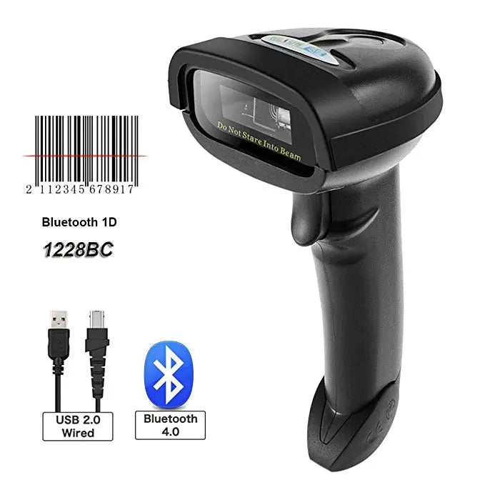 NETUM NT-1228BC Wireless Bluetooth CCD Bar Code Reader for POS  Inventory