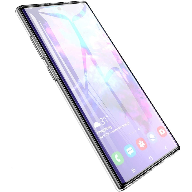 Original Transparent Silicone Phone Case For Samsung Galaxy Note 10 Plus 10+ Ultra Thin Tpu Soft Case For Samsung Note 10 Pro