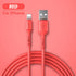 USB Cable For iPhone 14 13 12 11 Pro Max XR XS 8 7 6s 5s Fast Data Charging Charger USB Wire Cord Liquid Silicone Cable 1/1.5/2M