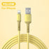USB Cable For iPhone 14 13 12 11 Pro Max XR XS 8 7 6s 5s Fast Data Charging Charger USB Wire Cord Liquid Silicone Cable 1/1.5/2M