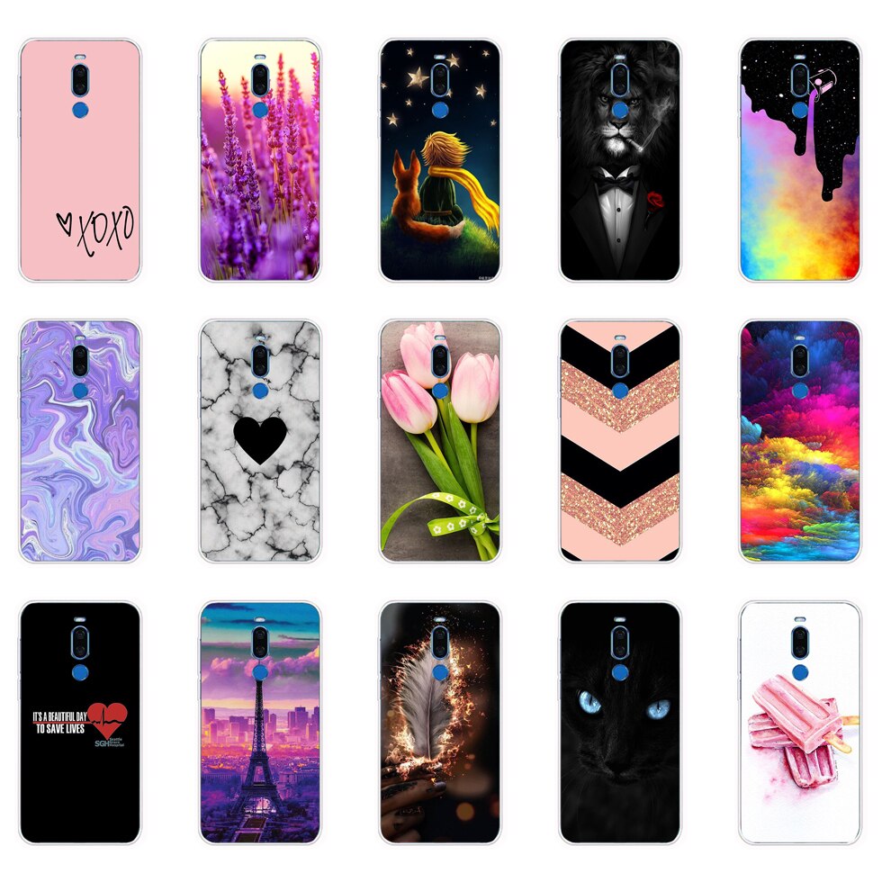 For Meizu X8 Case Silicon Soft TPU Phone Cover for Meizu X 8 MeizuX8 Coque Bumper full 360 Protective fundas cute cat dog 6