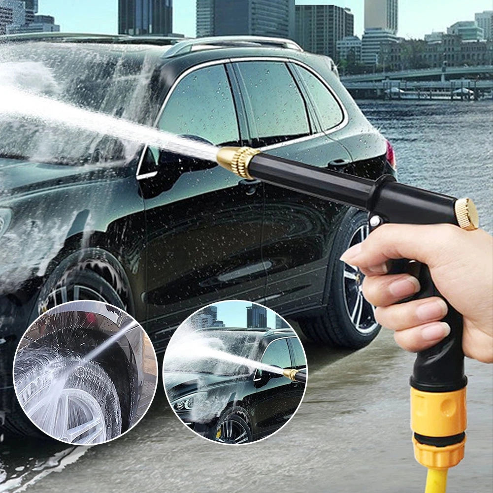 Portable High-pressure Water Gun Adjustable Metal Cleaning Car Wash Machine Garden Watering Hose Nozzle Sprinkler Foam Water Gun