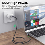 100W PD USB Type C to USB C Cable Right Angle Wire for Macbook Mobile Phone 5A Tipo C Fast Quick Charging Cord 90 Degree Cabel