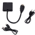 HD 1080P HDMI To VGA Converter HDMI Cable With Audio Power Supply HDMI Male To VGA Female Adapter For PS4 TV Box xbox TV Laptop