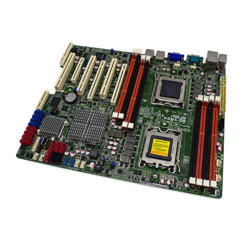 AMD 5670 Motherboard ASUS KCMA-D8 DDR3 Socket C32KCMA-D8  Support 128GB ECC 5XPCI-E 16X VGA SATA II Server Motherboard