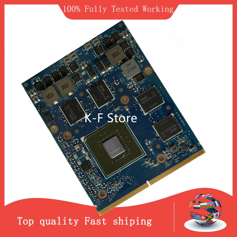 For nVIDIA GTX 660M GTX660M N13E-GE-A2 2GB GDDR5 MXM 3.0B Video Card For Dell M15X M17X M18X Laptop Graphics Card