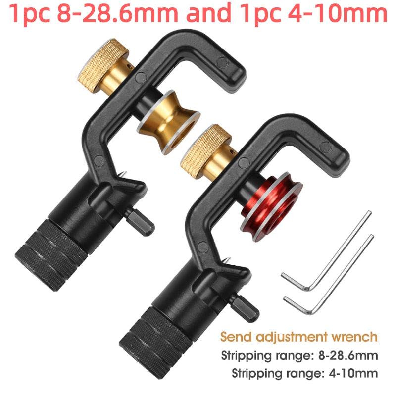 ACS-2 Armored Cable Stripping Knife 8-28.6mm&4-10mm Fiber Optic Jacket Slitter Cable Sheath Cutter Cable Wire Stripper Tools