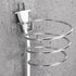 Hair Dryer Holder Blower Organizer Adhesive Wall Mounted Nail Free No Drilling Stainless Steel Spiral Stand For Bathroom