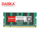 DASKA DDR2 2GB 4GB RAM Sodimm Laptop Memory PC2-5300/6400 800 667mhz 200pin 1.8V For Notebook Lifetime Warranty