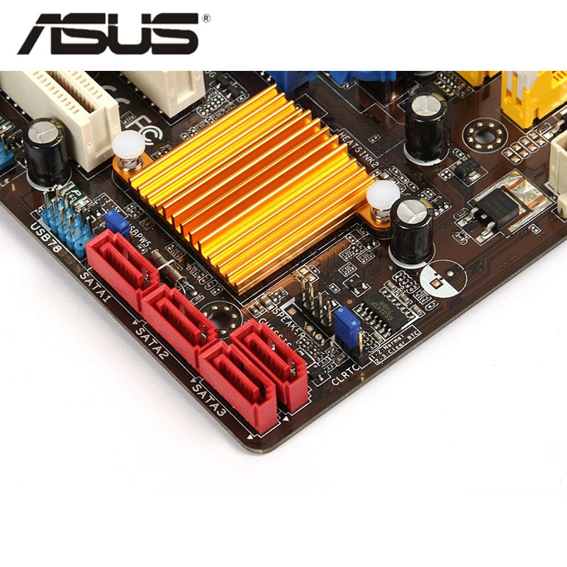 Original ASUS P5QPL-AM 800Mhz 667Mhz DDR2 P5QPL AM LGA 775 Motherboard uATX USB2.0 PCI-E X16 Desktop PC Mainboard Plate Used