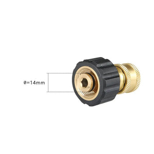 1Pcs For Karcher HD Series 1/4 Quick Connector Water Gun Hose Adapter M22 Inner Ring 14/15mm Pressure Washer Accessories