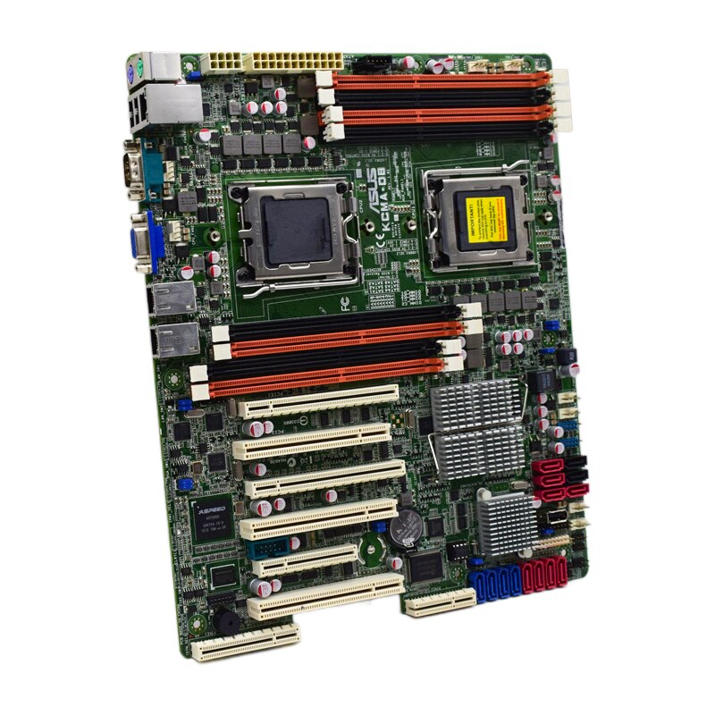 AMD 5670 Motherboard ASUS KCMA-D8 DDR3 Socket C32KCMA-D8  Support 128GB ECC 5XPCI-E 16X VGA SATA II Server Motherboard