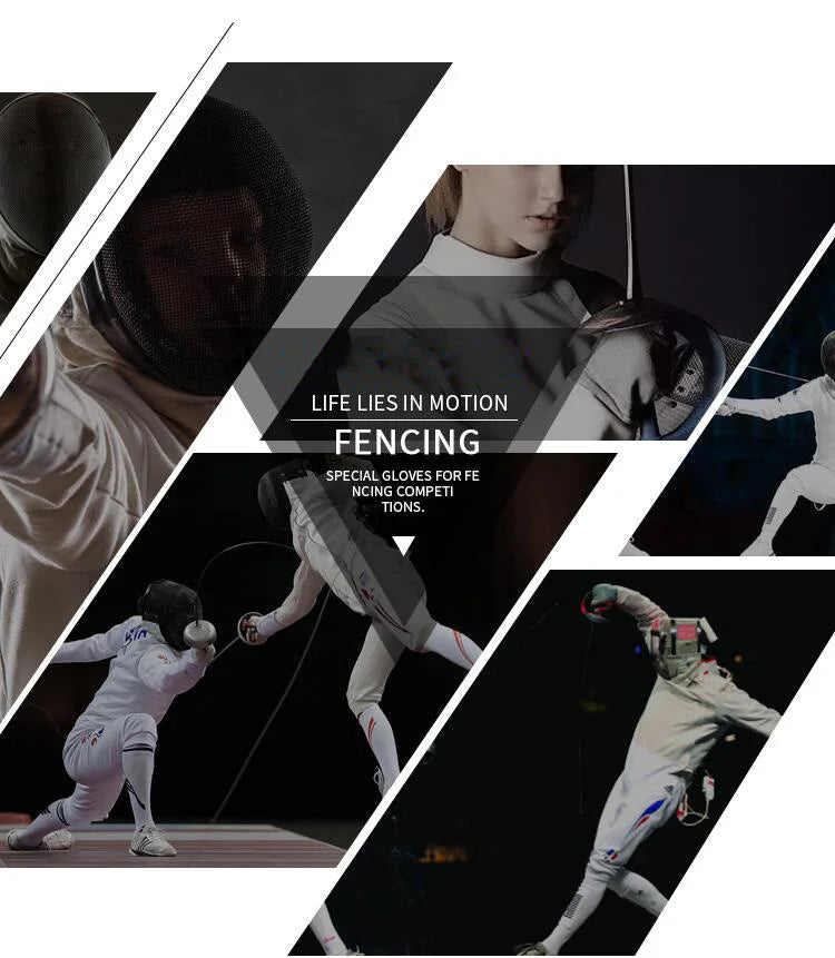 Professional Fencing Gloves Adult Kid Non-slip Gloves Foil Epee Training Gloves Hand Protection Competition Equipment Washable