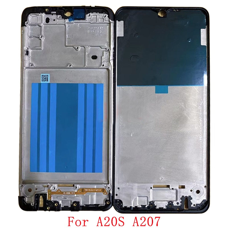 Middle Frame Housing LCD Bezel Plate Panel Chassis For Samsung A02 A12 A21 A20S Phone Metal Middle Frame Replacement Parts