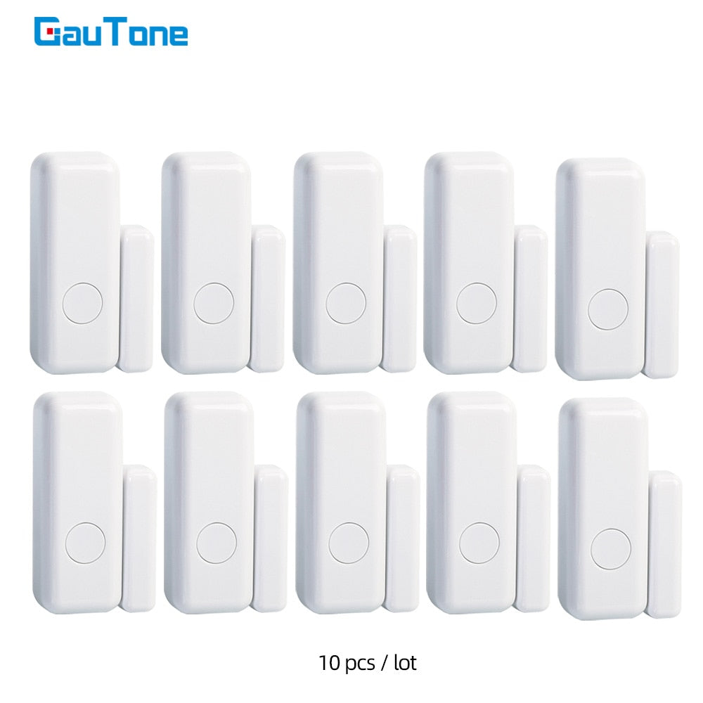 GauTone 433MHz Door Sensor Wireless Home for Alarm System App Notification Alerts Window Sensor Detector