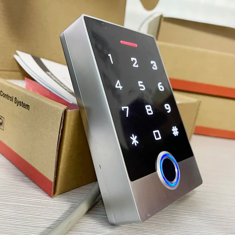 Smart Fingerprint Door Lock WIFI Tuya APP Touch Password Keypad Waterproof RFID Card Access Control System