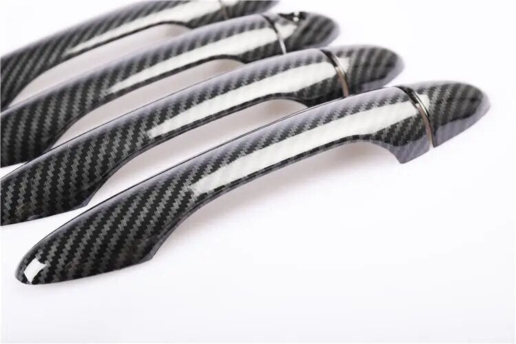For Kia Optima K5 TF MK3 2011 2012 2013 2014 2015 Carbon Fiber Chrome Car Door Handle Cover Trim Sticker Styling Accessories