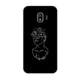 Case For Samsung J2 Core Case Silicone Back Cover Phone Case For Samsung Galaxy J2 Core 2018 J 2 SM-J260F J260F J260 flower rose
