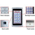 Standalone Metal Keypad Electronic Lock Power Supply DC12V Door Exit with 125KHz ID Keyfobs Full RFID Access Control System Kit