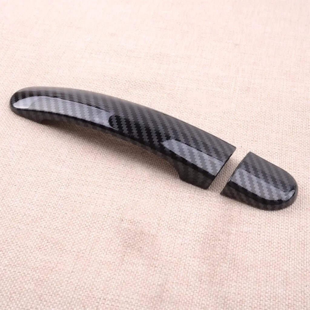 9pcs/Set ABS Door Handle Cover Trim Carbon Fiber Style Fit for Volkswagen Tiguan Jetta MK6 Polo 2012 2013 2014