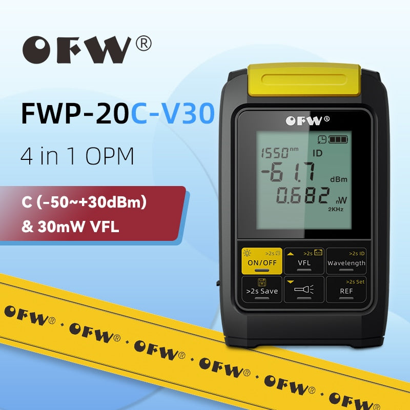 Mini 4 in 1 Multifunction Optical Power Meter Visual Fault Locator Network Cable Test Optic Fiber Tester OPM 1mW 20mW 30mW VFL