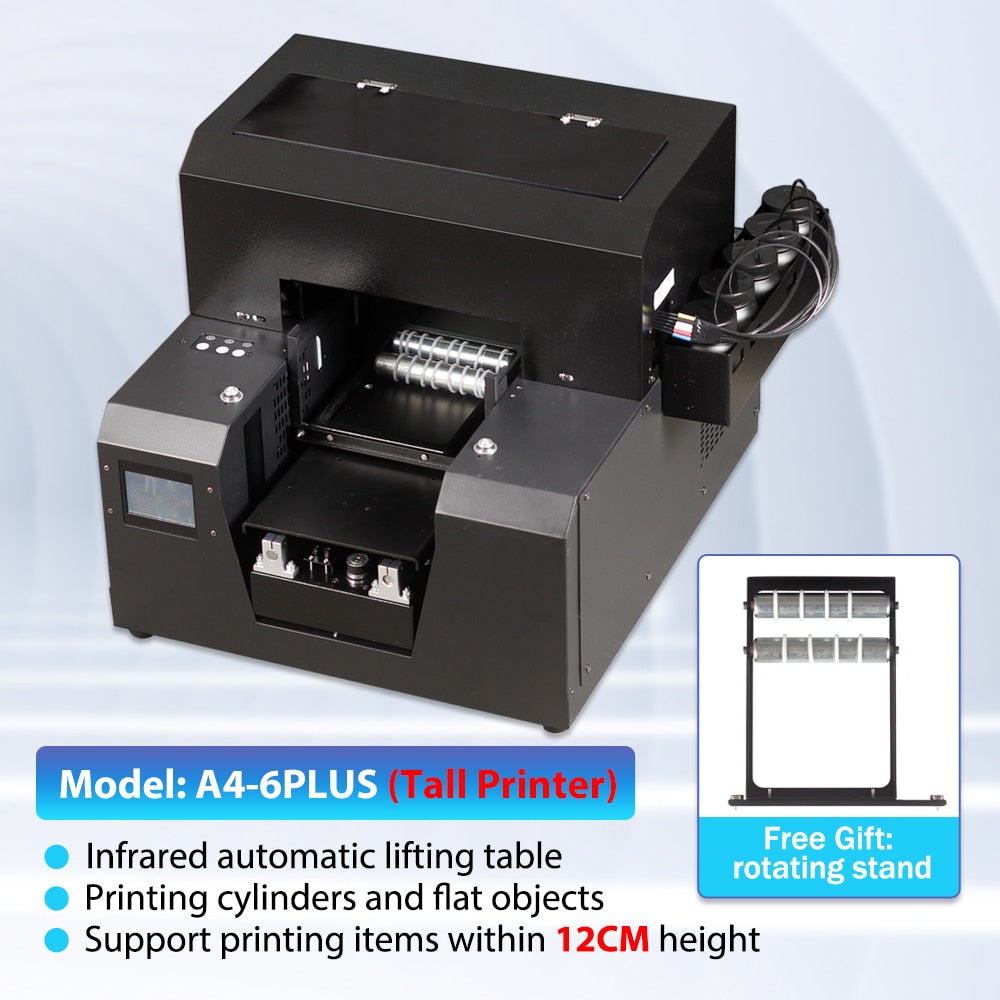 SHBK automatic a4 flatbed and cylinder bottle printer/uv printer phone case/mobil phone case printer