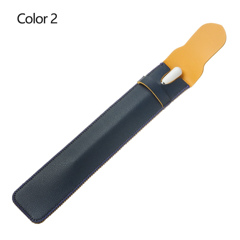 Stylus Pen Cover For IPad Apple Pencil Case Holder Soft Leather Anti-scroll Pouch Cap Nib Cover Tablet Touch Pen Protective Case