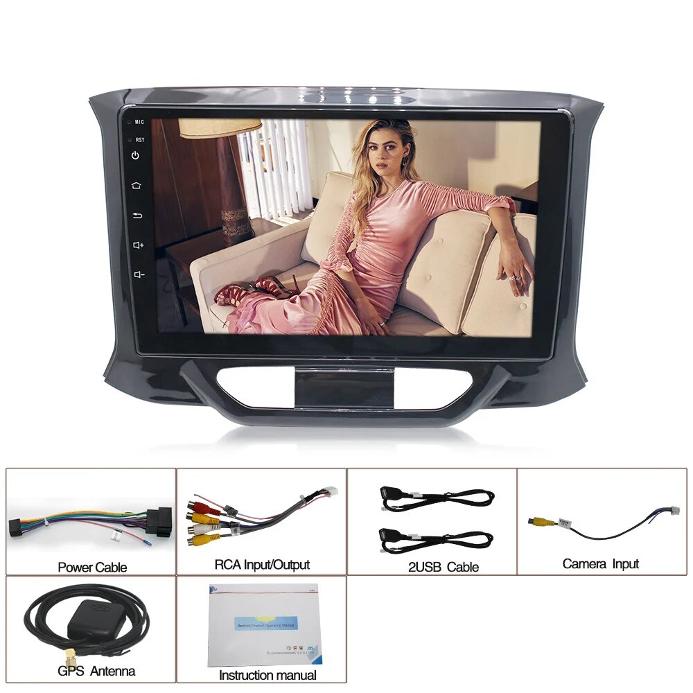 9 Inch Android 10.0 Car Radio Multimedia Video Player Wifi GPS Navigation Head Unit for LADA X RAY 2015 - 2019 3G/4G 2Din