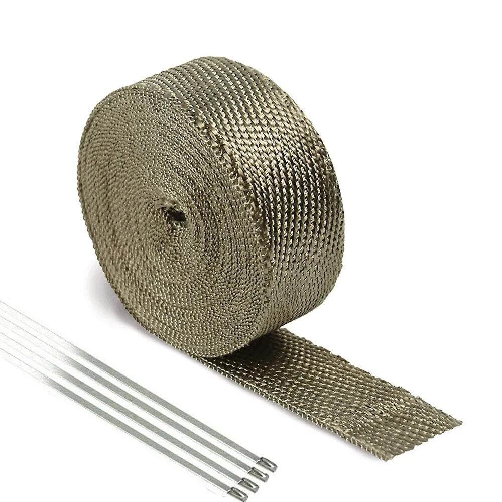 5/10/15M Motorcycle Exhaust muffler Heat Wrap Basalt Fiber Tape for Thermal Insulator Versys 650 Honda Steed 400