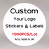 1000 PCS Custom Stickers Customize Logo Label Sticker Personalized Stickers Packaging Labels Design Your Own Sticker