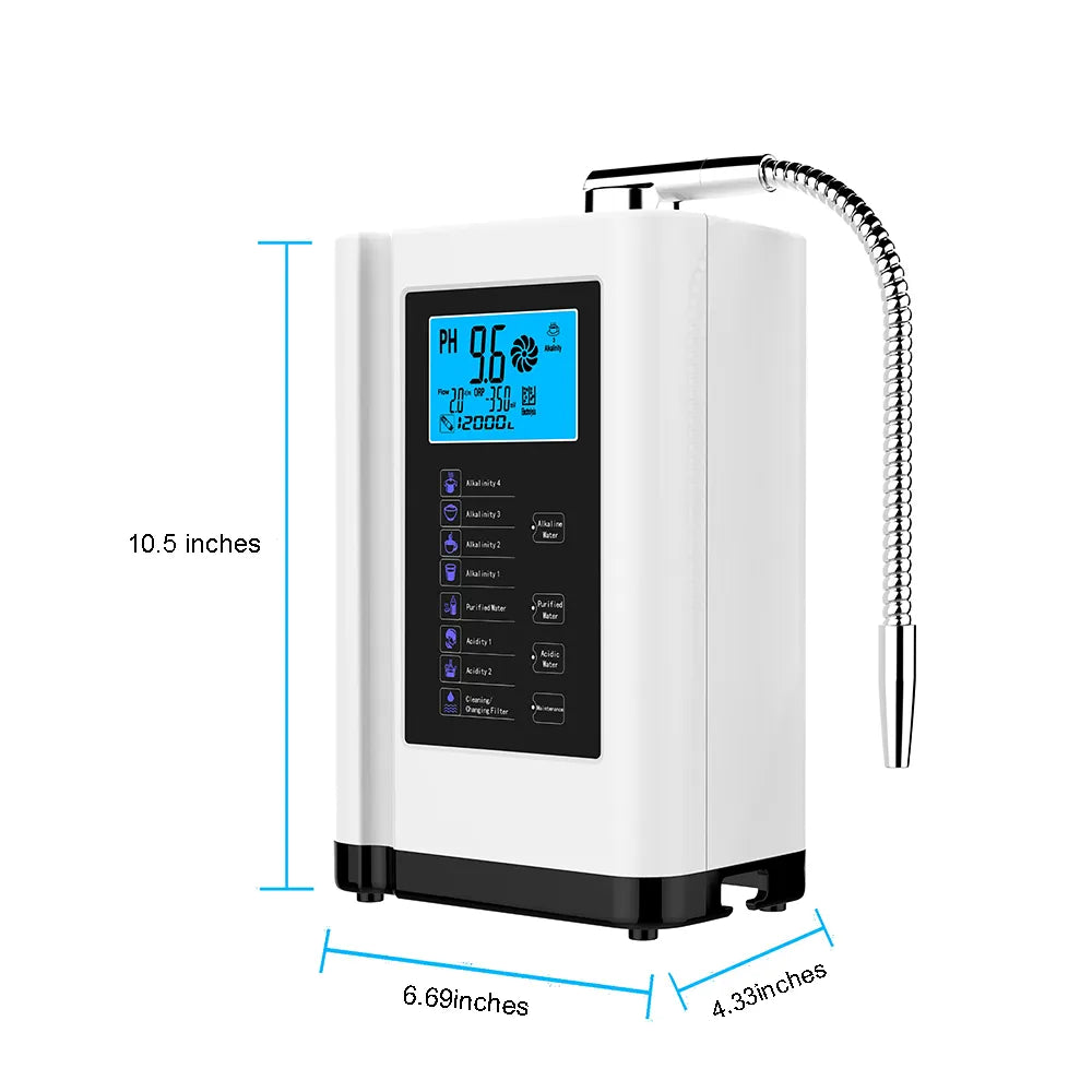 Alkaline Water Lonizer Electrolyzed Water Purifier Hydrogen Generator Home Drink Water Fiber Carbon Fine Filter Element System