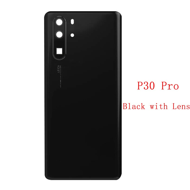 Battery Case Cover Rear Door with Rear Camera Frame Lens For Huawei P30 Pro P30 Housing Back Case Battery Cover with Logo