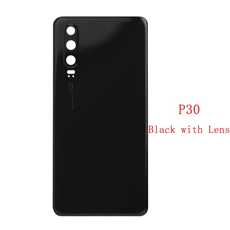 Battery Case Cover Rear Door with Rear Camera Frame Lens For Huawei P30 Pro P30 Housing Back Case Battery Cover with Logo