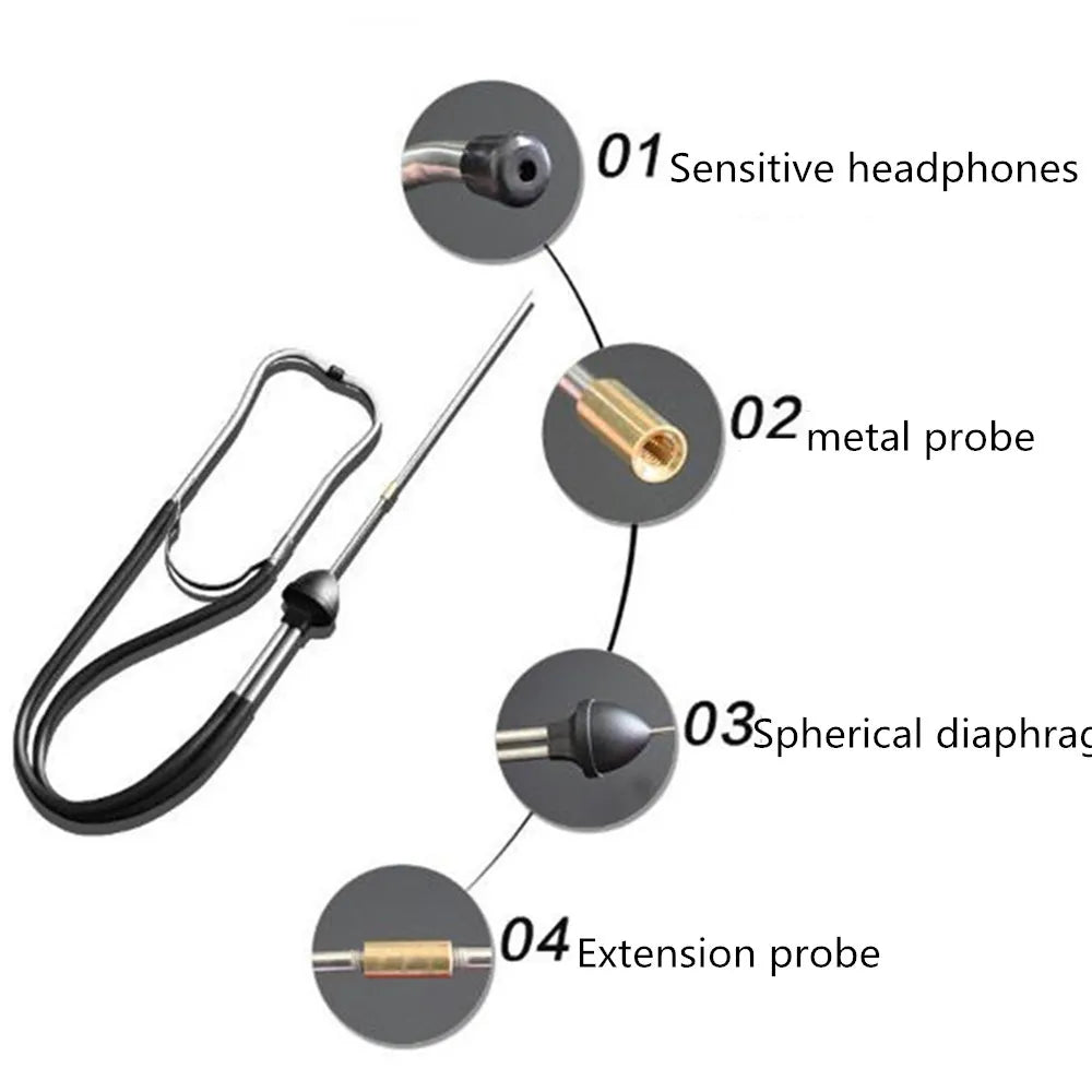 Car Stethoscope Mechanics Engine Cylinder Hearing Tool for AUDI-A6 Avant HONDA-CIVIC bmw-1 VOLKSWAGEN-JETTA