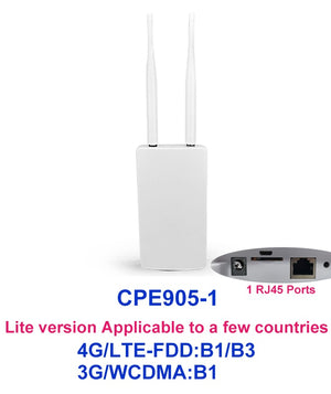 TIANJIE CPE905 Outerdoor Waterproof 150Mbps Smart 4G Router Home Hotspot RJ45 WAN LAN WIFI Coverage Modem External Antenna CPE