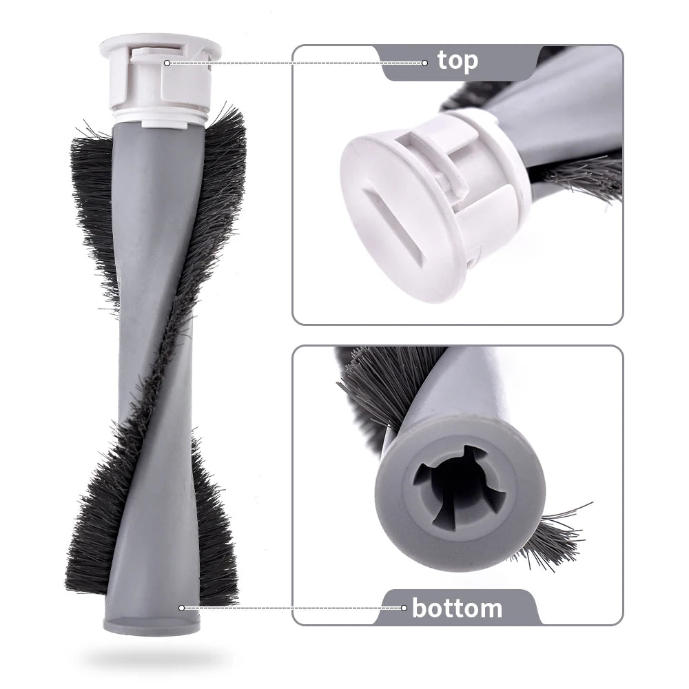 Filter Mite Removal Rolling Brush Replacement Compatible with Xiaomi Mijia 1C SCWXCQ02ZHM Handheld Wireless Vacuum Cleaner Parts