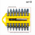 17PCS Electric Screwdriver Bit Set Hex Magnetic Insert Bit Set Torx Flat Head Cross Electric Screwdriver Screws