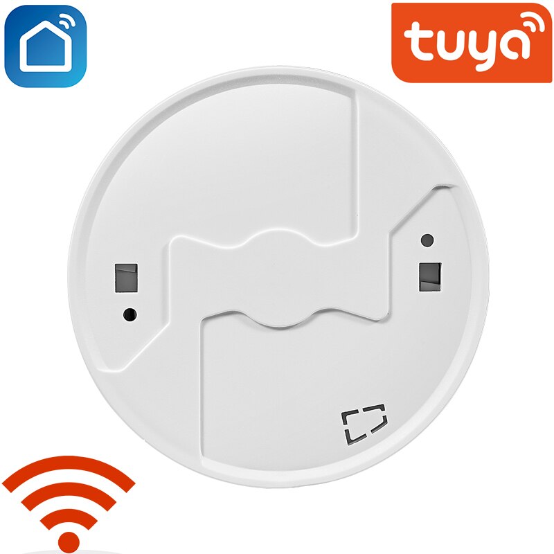 Tuya WIFI Smoke Detector Fire Protection Alarm Sensor Independent Wireless Battery Operated Smart Life Push Alert Home Security