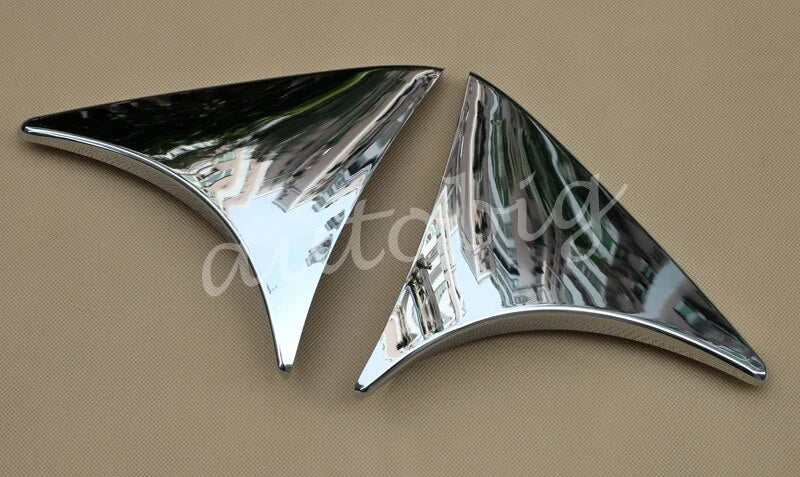 For Mazda3 BM/BN Hatckback 2014-2018 Mazda 3 Rear Spoiler Wing Side Bevel Window Trims Chrome Styling Parts ABS Cover