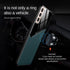 S 21 FE Case Leather Car Magnetic Holder Phone Cover For Samsung Galaxy S21 FE S21FE S 21FE 5G 6.4" TPU Soft Frame Protect Coque