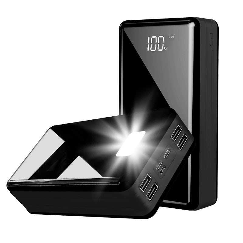 80000mAh Power Bank Portable Charger Digital Display External Battery 4 USB LED PowerBank for Xiaomi Samsung Xiaomi IPhone