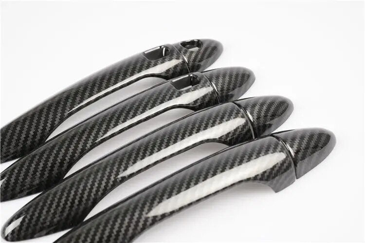 For Kia Optima K5 TF MK3 2011 2012 2013 2014 2015 Carbon Fiber Chrome Car Door Handle Cover Trim Sticker Styling Accessories