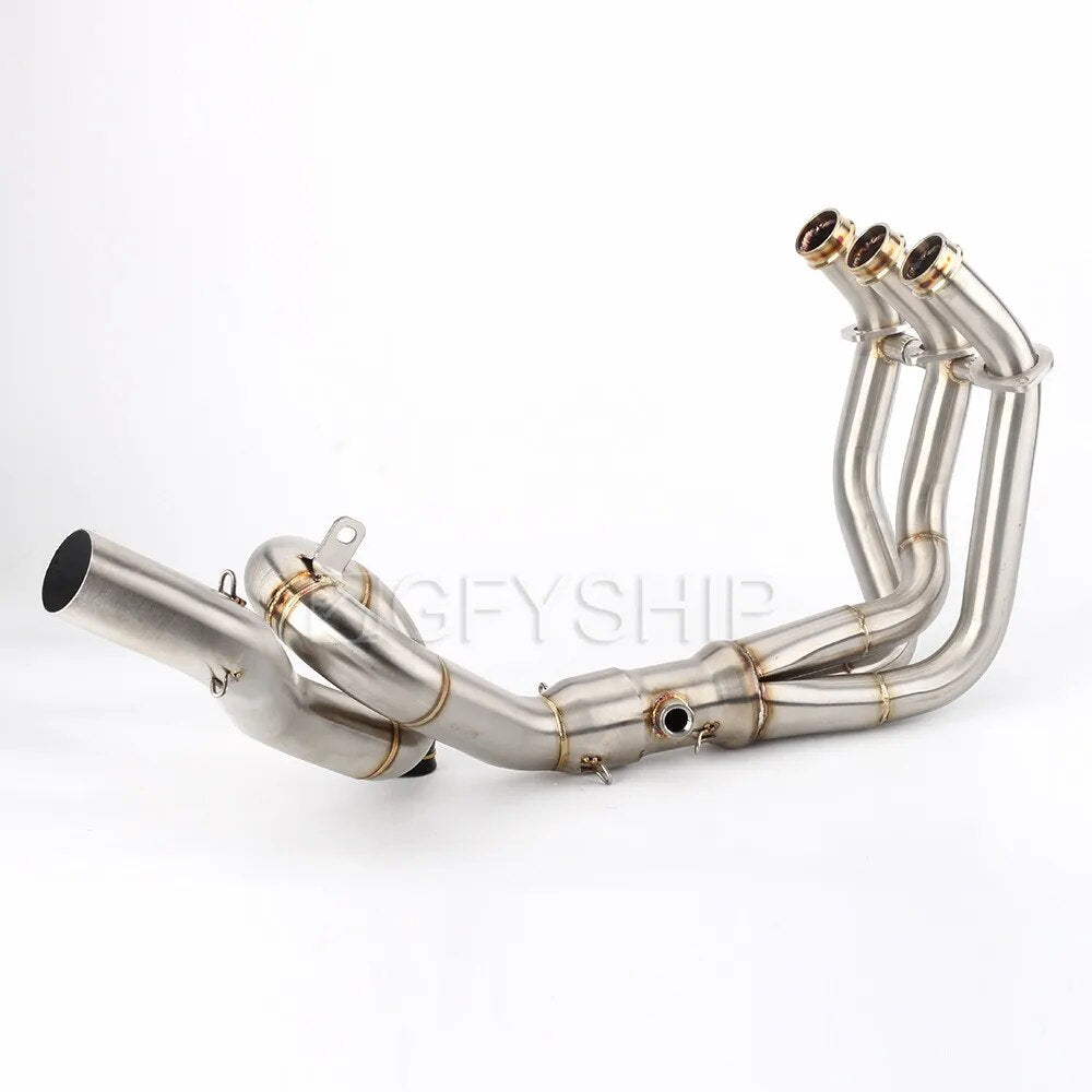 MT 09 Motorcycle For Yamaha Tracer 900 / GT 2015 - 2019 MT 09 Tracer Escape Slip-on Exhaust Muffler Front And Middle Link Pipe