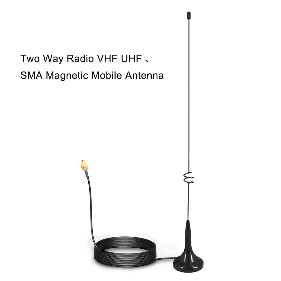 Dropship UT-108UV high gain Antenna Two Way Radio VHF UHF SMA Magnetic Mobile for Nagoya BAOFENG CB Radio UV-5R UV-B5 UV-B6 GT-3