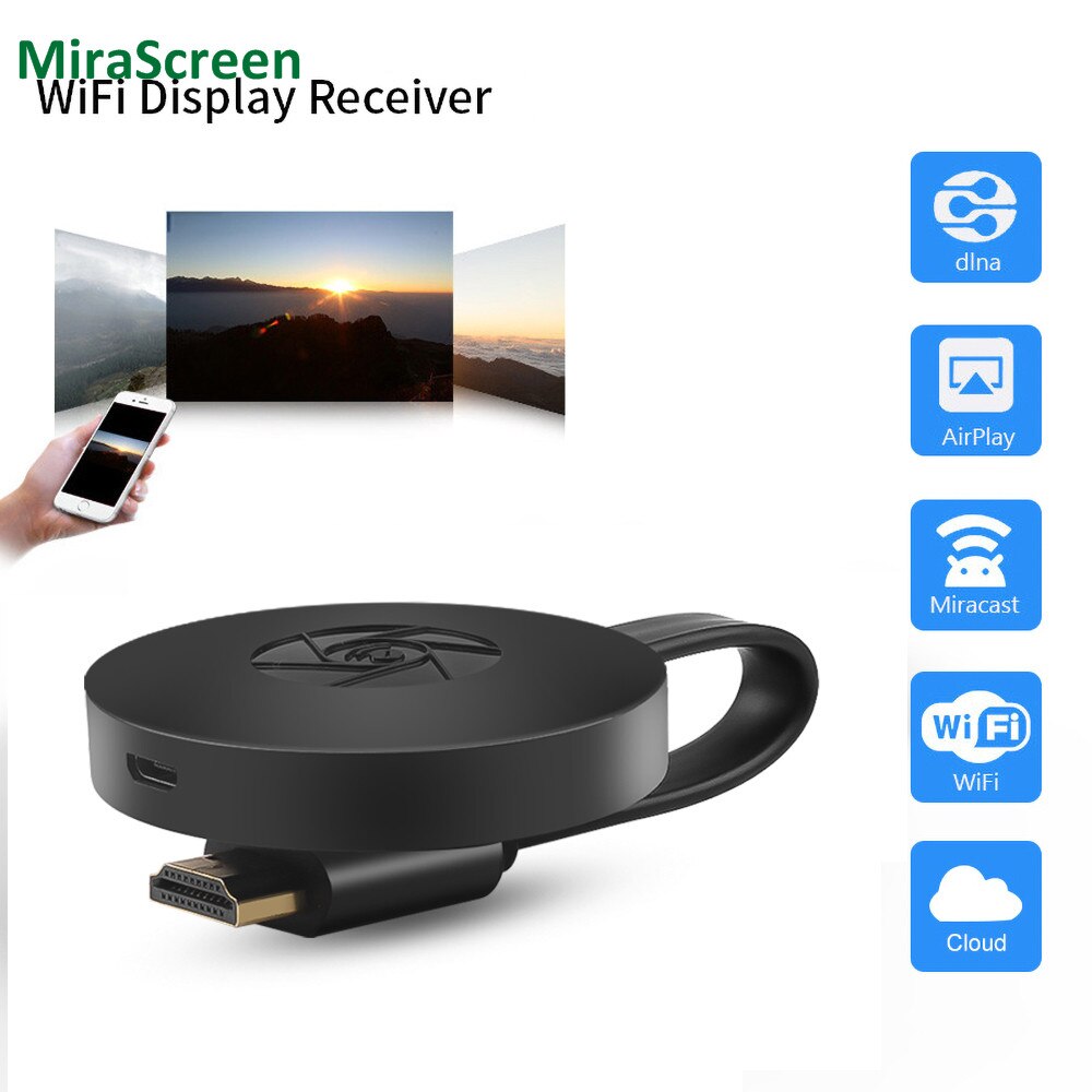 G2 Wireless TV Stick Dongle Display Receiver Mirror Share Screen For Miracast HDTV Display HDMI-compatible for ios android