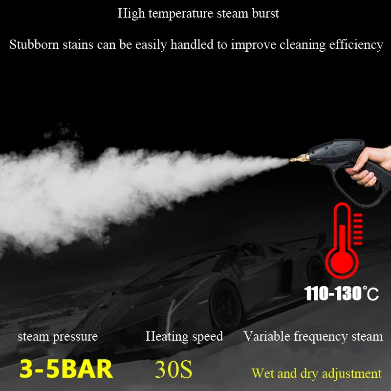 High Temperature Electric Steaming Cleaning Machine High Pressure Air Conditioner Kitchen Range Hood Car Cleaner Steam Cleaner