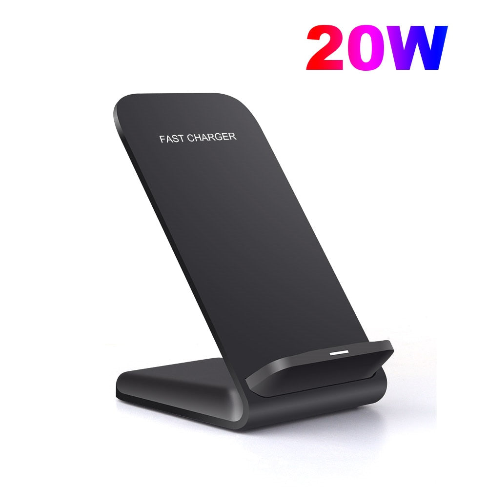 FDGAO 30W Wireless Charger For iPhone 14 13 12 Pro Max 11 XS XR X 8 Samsung S22 S21 S20 Type USB C Induction Fast Charging Stand