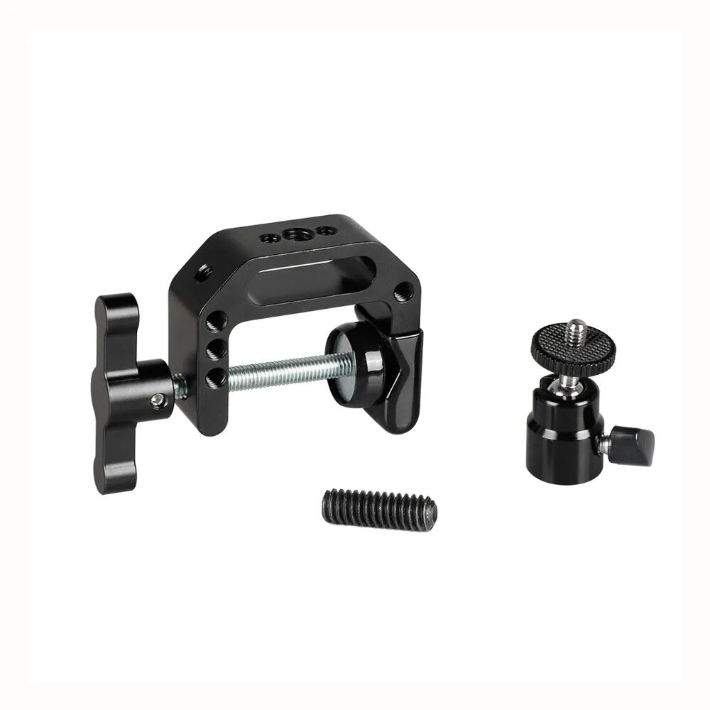 Kayulin Heavy-duty C Clamp Grip Super Clip Rod Clamp with  Ball Head Camera Support Holder For DSLR Photographic Accessories